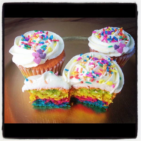 cupcakes de colores